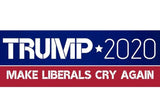 10 PCS -HOT Donald Trump 2020  7.6*22.9cm Bumper Sticker Keep Make America Great Decal