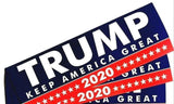 10 PCS -HOT Donald Trump 2020  7.6*22.9cm Bumper Sticker Keep Make America Great Decal