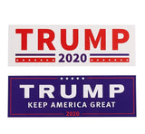 10 PCS -HOT Donald Trump 2020  7.6*22.9cm Bumper Sticker Keep Make America Great Decal