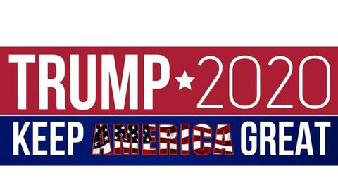 10 PCS -HOT Donald Trump 2020  7.6*22.9cm Bumper Sticker Keep Make America Great Decal
