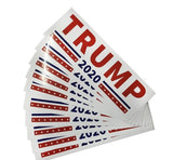 10 PCS -HOT Donald Trump 2020  7.6*22.9cm Bumper Sticker Keep Make America Great Decal