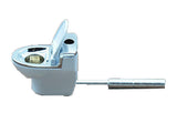 Metal smoking pipe long portable Toliet herb tobacco cigarette pipe snuff snorter