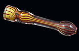 1 pc- Mini spoon pipe tabacco pocket pipe glass smoking color pipe Length: 4.33"