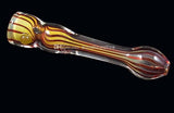 1 pc- Mini spoon pipe tabacco pocket pipe glass smoking color pipe Length: 4.33"